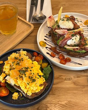 Bir yemeğin mutfak fotoğrafı.