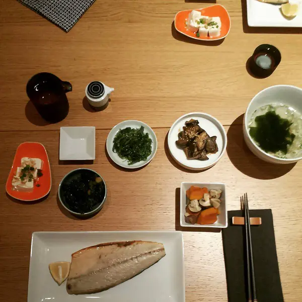 Lezzetli yiyeceklerin yakın görüntüsü