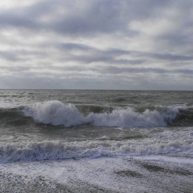 Sahildeki deniz dalgaları