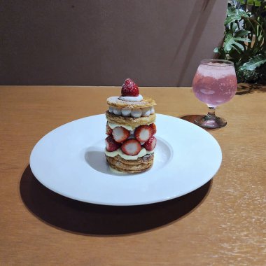 Bir pastanın mutfak fotoğrafı.