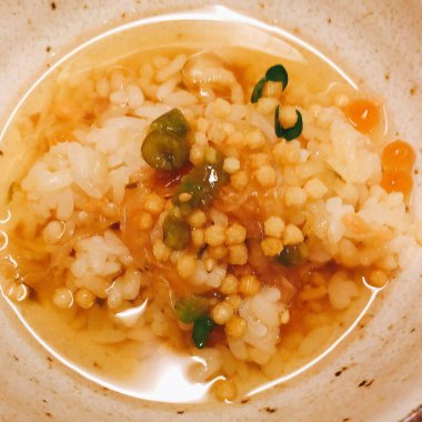 Lezzetli deniz ürünlerine yakın çekim