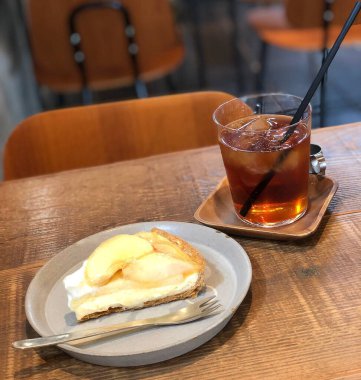 Lezzetli yiyeceklere yakın.