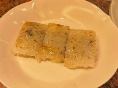 Lezzetli Asya yemeklerinin yakın görüntüsü