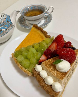 Lezzetli yiyeceklerin yakın görüntüsü