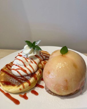 Lezzetli yiyeceklerin yakın görüntüsü