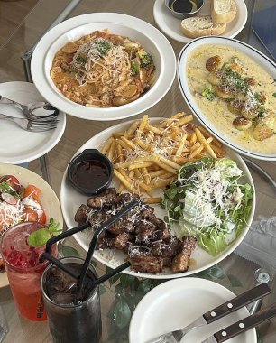 Lezzetli yemekler, seçici odaklanma.