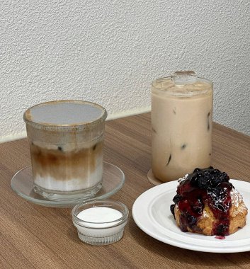 Lezzetli Asya mutfağının yakın görüntüsü