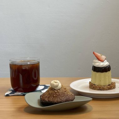 lezzetli pasta ve kahve