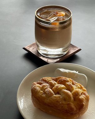 Lezzetli yiyeceklerin yakın görüntüsü