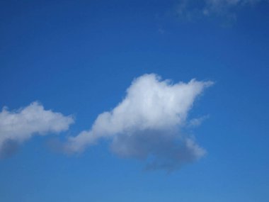 Mavi gökyüzündeki bulutlar