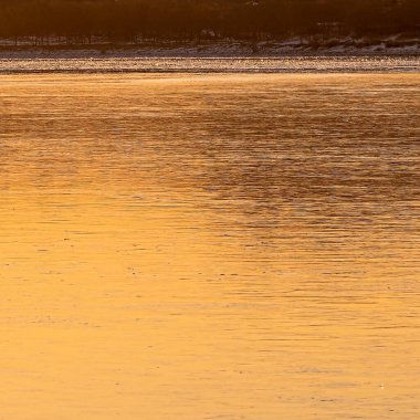 Kışın gün batımı