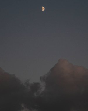 Bulutlu gece gökyüzü