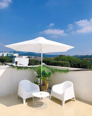 Barselona şehrinin manzarası