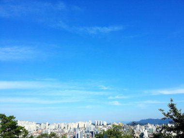 Barselona şehrinin manzarası