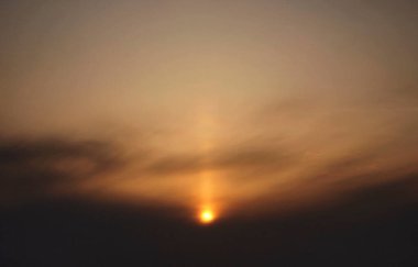 Güzel gün batımı gökyüzü, bulutlar