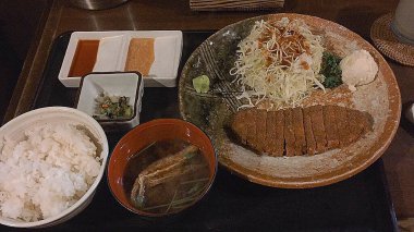 Lezzetli Asya yemeklerinin yakın görüntüsü