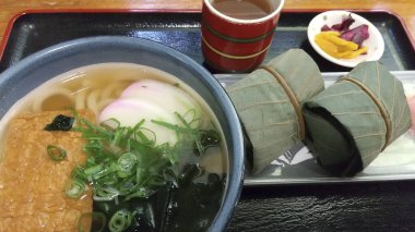 Lezzetli Asya mutfağının yakın görüntüsü