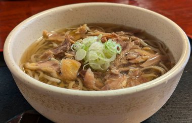 Lezzetli Asya mutfağının yakın görüntüsü