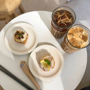 Lezzetli yemekler, yakın çekim.