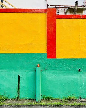 Sao Tome ve Principe şehrinde boyalı duvar