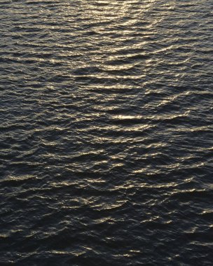 Sahildeki deniz dalgaları.