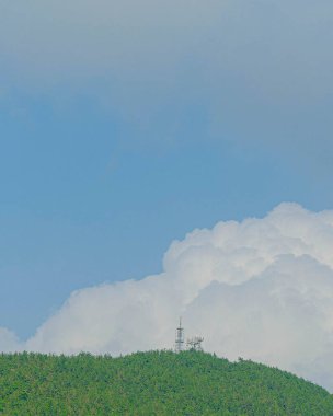Yeni Zelanda şehrinin manzarası