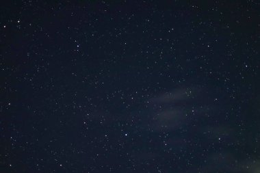 Yıldızlar ve Samanyolu arka plan ile Gece gökyüzü