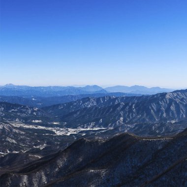 Dağların güzel manzarası