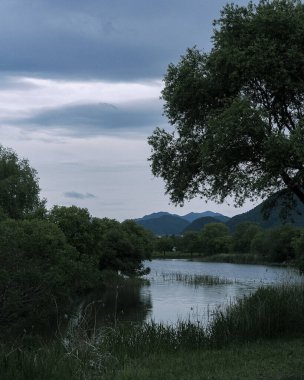 Göllü güzel bir manzara.