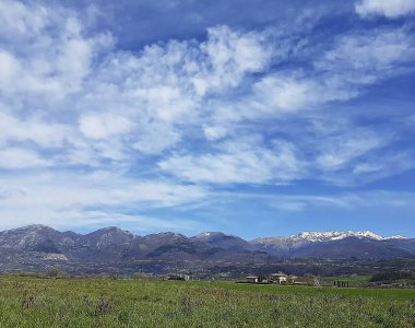 Dağların güzel manzarası