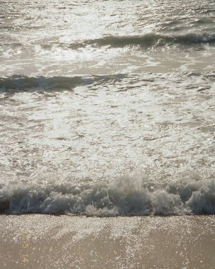 Sahildeki deniz dalgaları