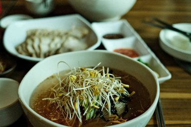 Lezzetli çorba, seçici odaklanma