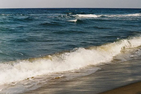 Sahildeki deniz dalgaları