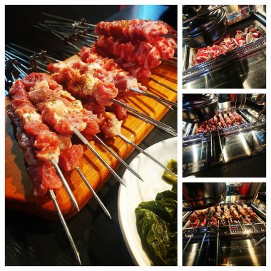 ızgara da lezzetli ızgara et.