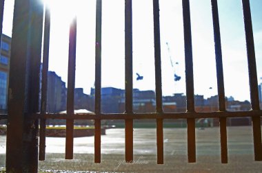 arkaplanı bulanık olan çit