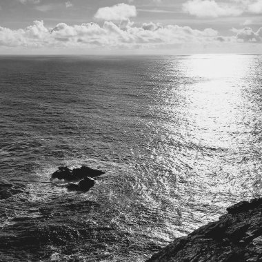 Güzel deniz manzarası. doğa arkaplanı