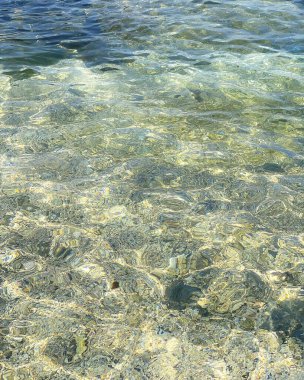 Yunanistan 'da berrak deniz suyu