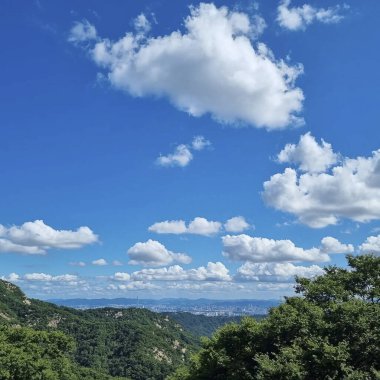 Dağlarda dağları olan güzel bir manzara.