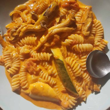 tavuklu ve sebzeli makarna