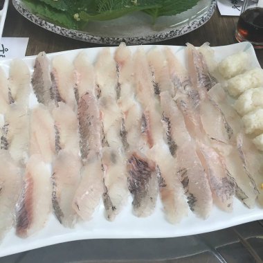 Lezzetli Asya yemeklerinin yakın görüntüsü