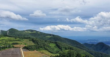 Dağların güzel manzarası