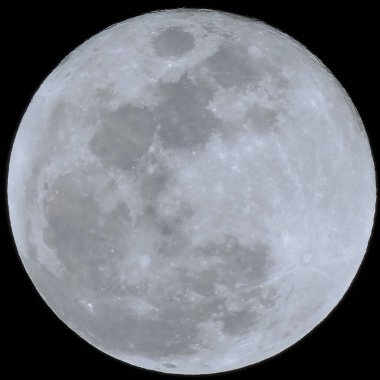 Gece gökyüzündeki aya
