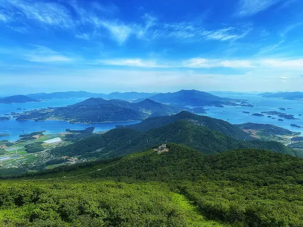 San Francisco ve Bay dağlarının manzarası