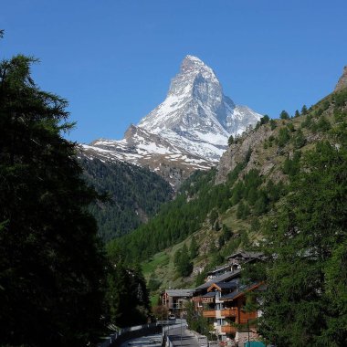 Görkemli Alp manzarası manzarası