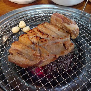 Kızarmış domuz eti fotoğrafı.