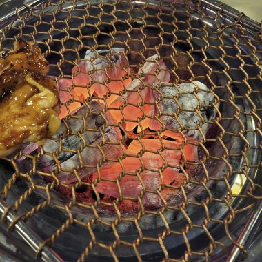 Lezzetli Asya yemeklerinin yakın görüntüsü