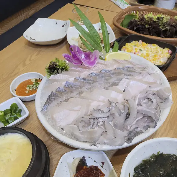 Lezzetli Asya yemeklerinin yakın görüntüsü