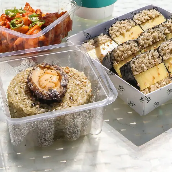 Lezzetli Asya mutfağının yakın görüntüsü