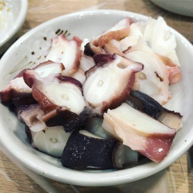 Lezzetli Asya yemeklerinin yakın görüntüsü