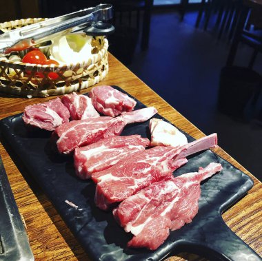 Lezzetli yiyeceklerin yakın görüntüsü